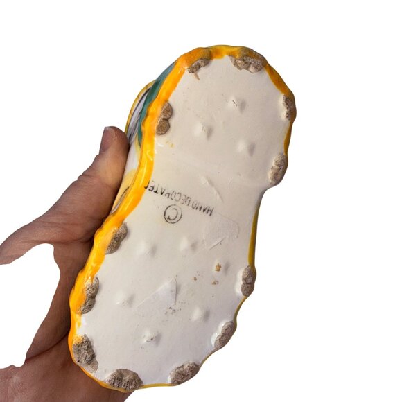 Vintage Ceramic Shoe Planter Lot Japan—Rooster Cottage, Mouse Boot, Train Boot - Picture 8 of 16